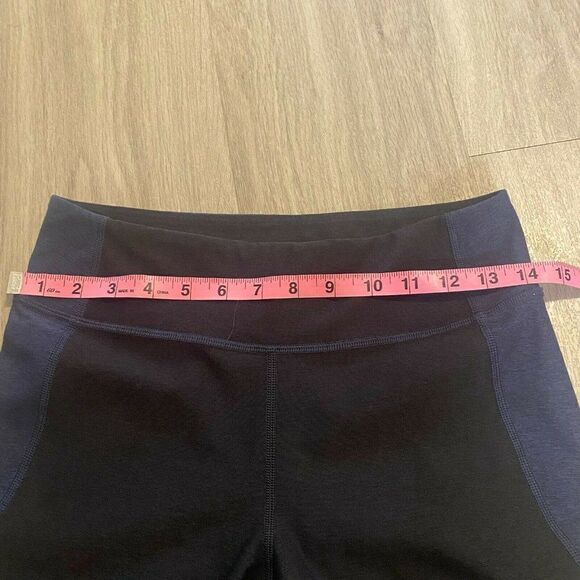 Outdoor Voices Womens Blue Black Elastic Waist Stretch Activewear Pant Sz Medium - Picture 5 of 8
